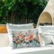 Stupell Industries Pink Flower Arrangement over Green Outdoor Printed Pillow, design by Gina Kelly, 14 x 7 x 20